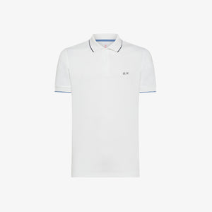 Polo Sun68 Small Stripes on Collar 33956