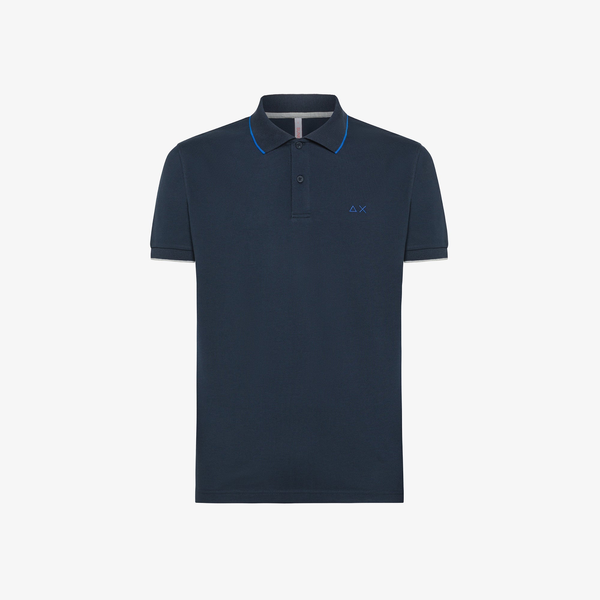 Polo Sun68 Small Stripes on Collar 33956