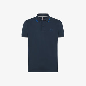 Polo Sun68 Small Stripes on Collar 33956