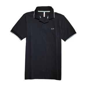 Polo Sun68 Small Stripes on Collar 33956