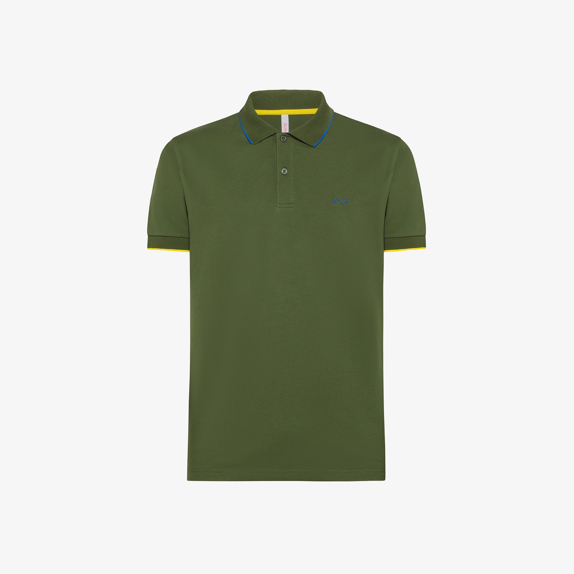 Polo Sun68 Small Stripes on Collar 33956