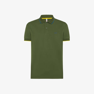 Polo Sun68 Small Stripes on Collar 33956