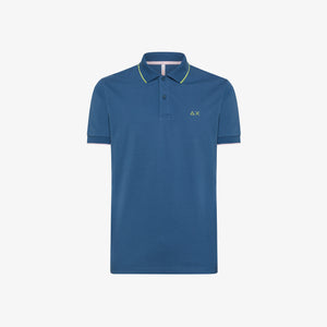 Polo Sun68 Small Stripes on Collar 33956