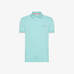 Polo Sun68 Small Stripes on Collar 33956