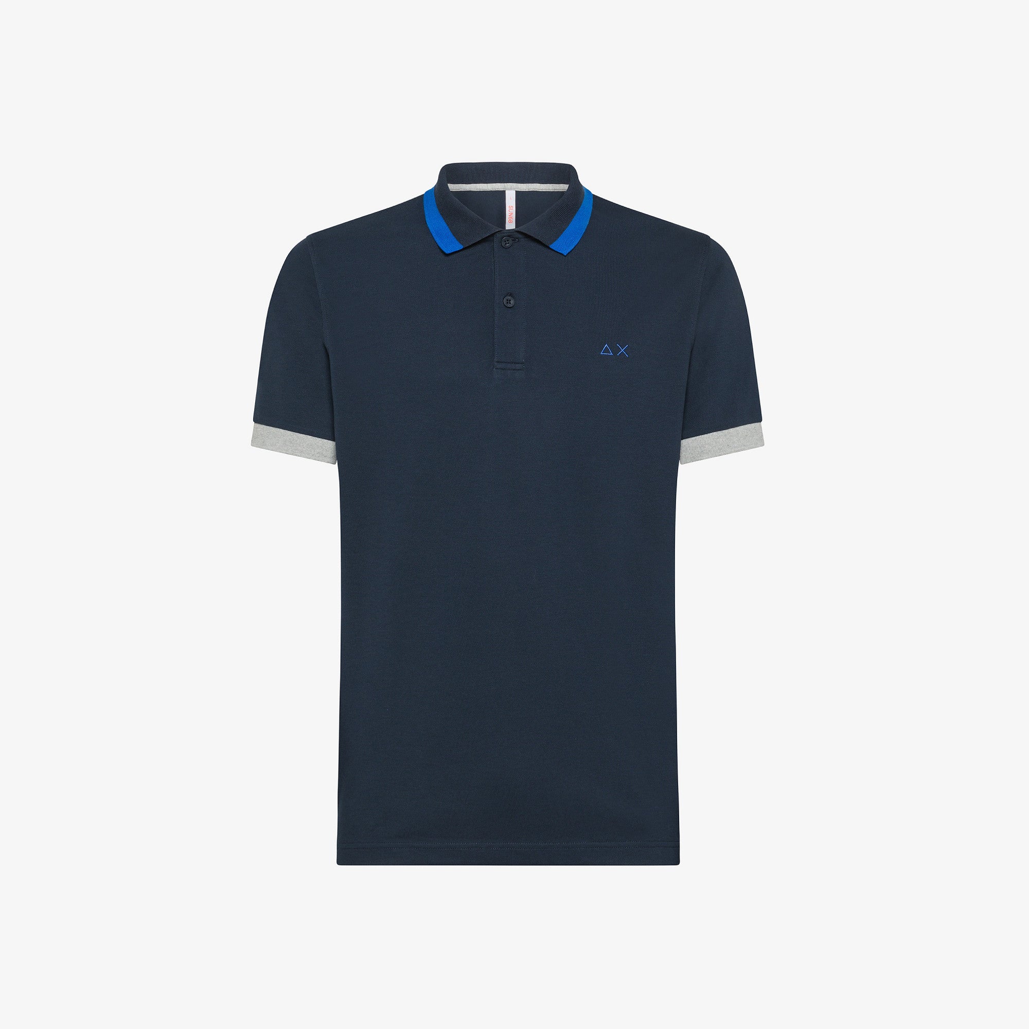 Polo Sun68 Big Stripes on collar 33989
