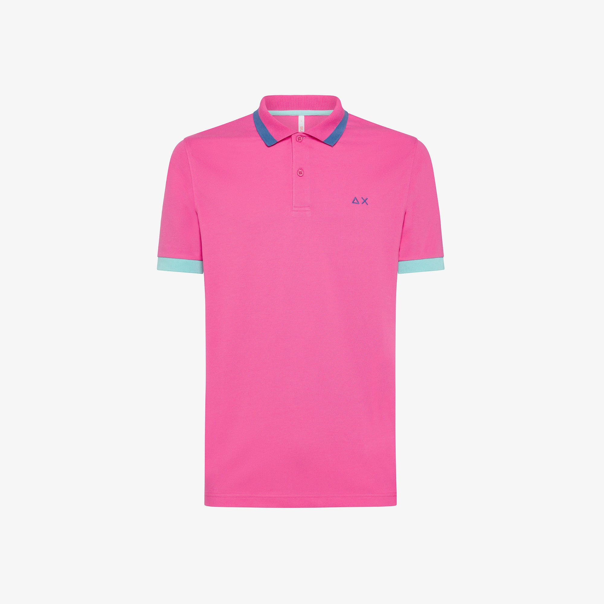 Polo Sun68 Big Stripes on collar 33989
