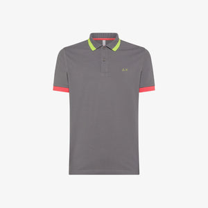 Polo Sun68 Big Stripes on collar 33989