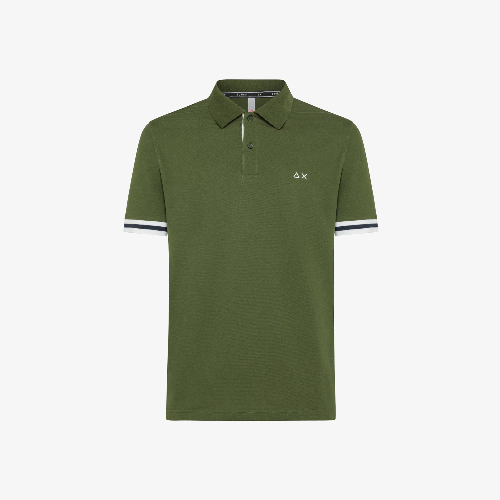 Polo Sun68 Stripes on Placket 33960