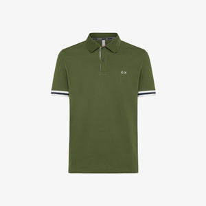 Polo Sun68 Stripes on Placket 33960