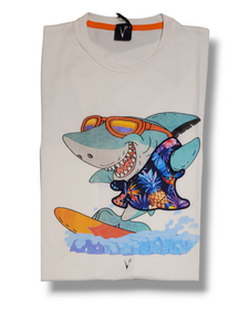 T-Shirt V2 stampa Squalo 33679
