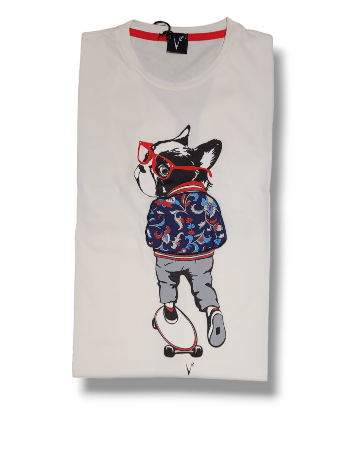 T-Shirt V2 stampa Bulldog 33677