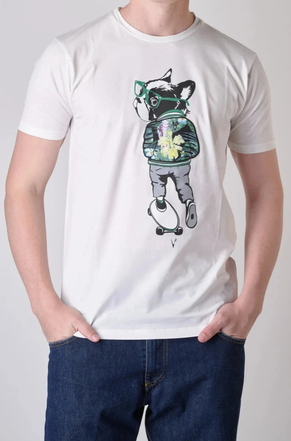 T-Shirt V2 stampa Bulldog 33677