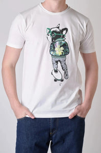 T-Shirt V2 stampa Bulldog 33677